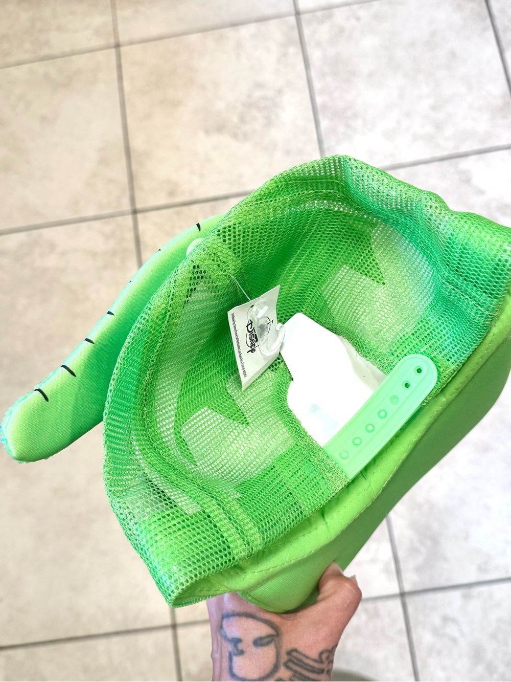 Disney Neon Green Mesh Character Trucker Hat - Picture 7 of 7